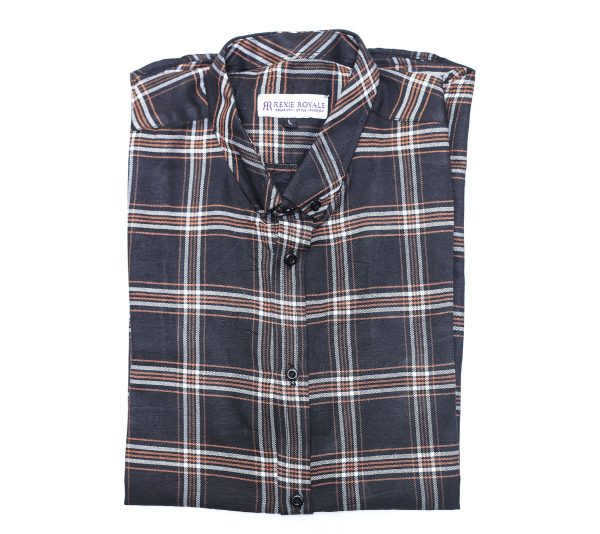 Navy Classic Checkers Short Sleeve Shirt