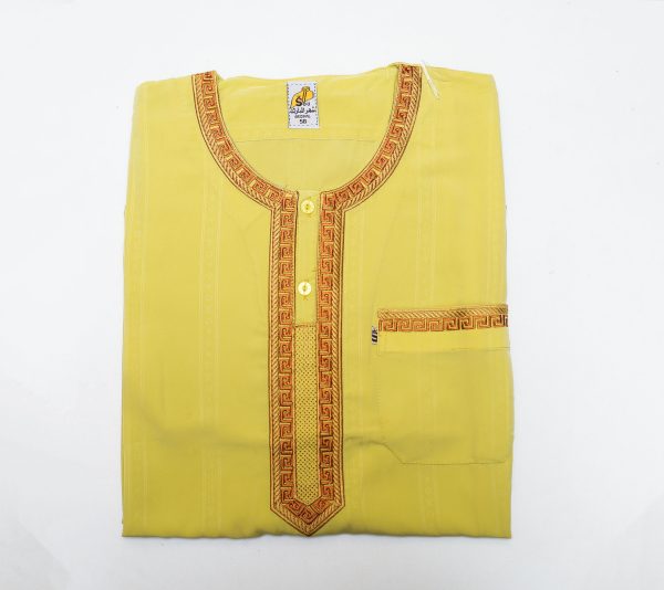 Yellow Traditional Jalabiya Dress